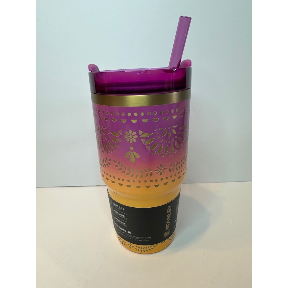 Stanley The Flowstate Quencher H2.0 Tumbler 20 Oz Sunset Cruise Tumbler w/ Straw - Picture 3 of 9